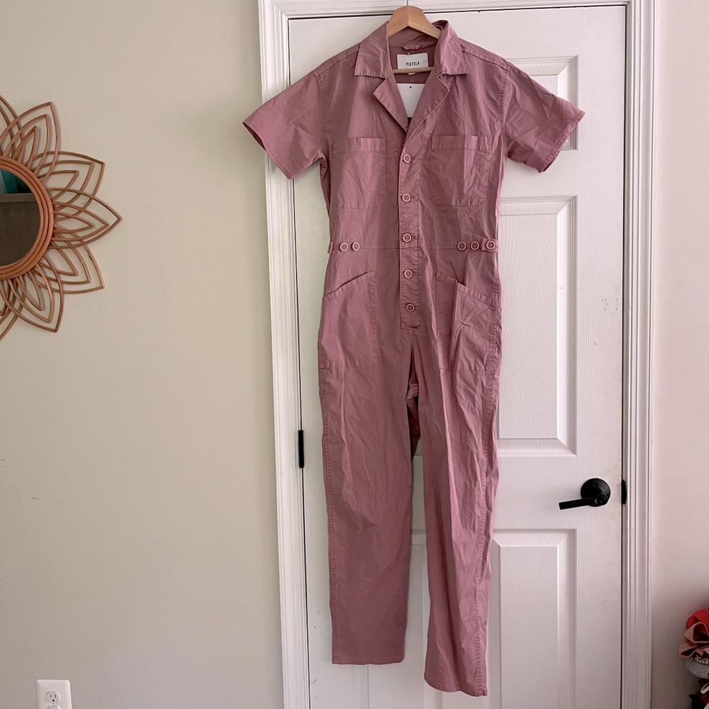 Pistola Grover Jumpsuit Ash Rose nwt S